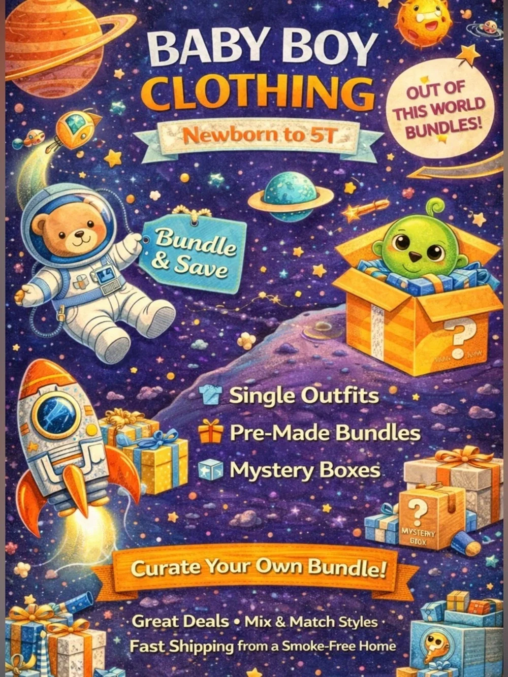 ⭐ Baby Boy Clothing | Curate Your Own Bundle & Save ⭐